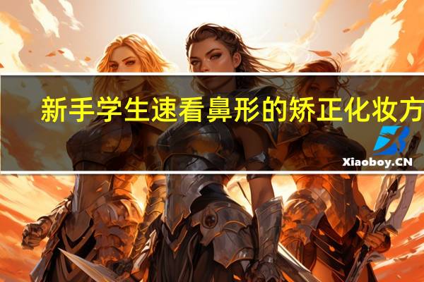 新手学生速看鼻形的矫正化妆方法