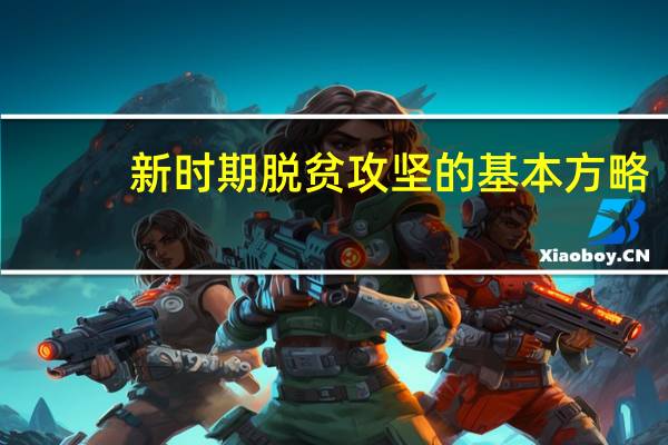 新时期脱贫攻坚的基本方略