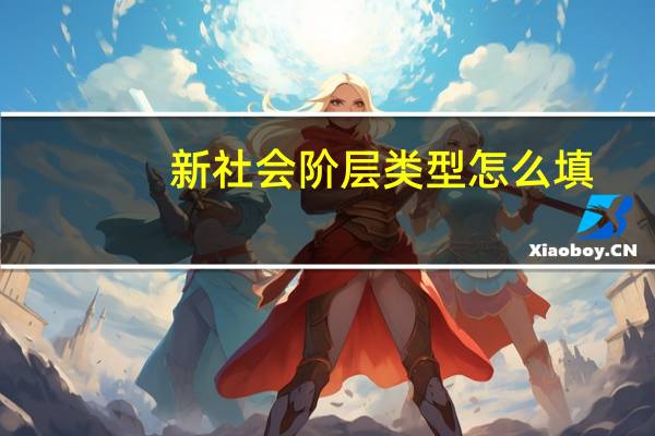 新社会阶层类型怎么填