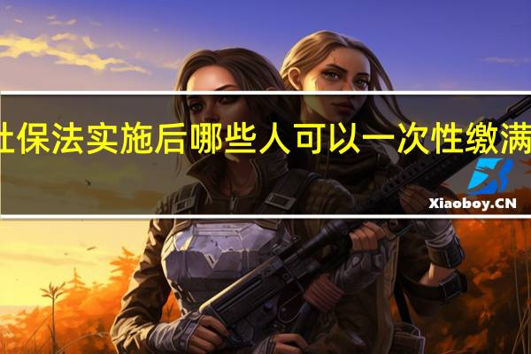 新社保法实施后哪些人可以一次性缴满养老保险