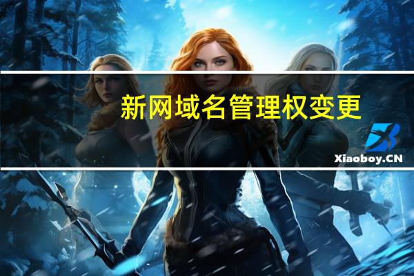 新网域名管理权变更（新网域名管理）