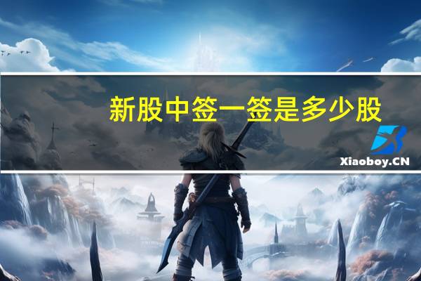 新股中签一签是多少股