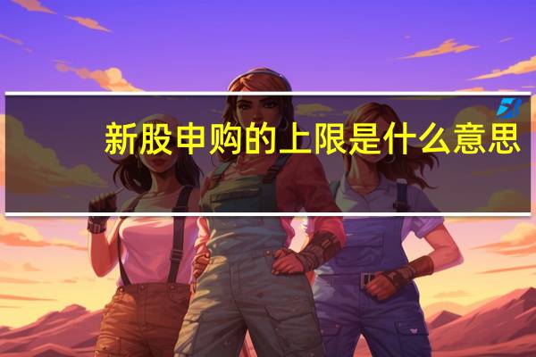 新股申购的上限是什么意思（新股申购的上限是什么）