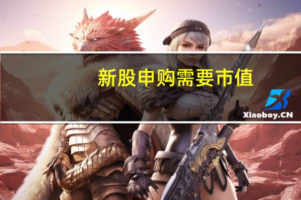 新股申购需要市值(新股申购市值规则是什么)