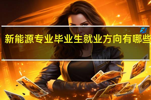 新能源专业毕业生就业方向有哪些选择
