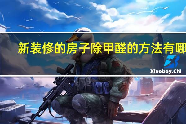 新装修的房子除甲醛的方法有哪些