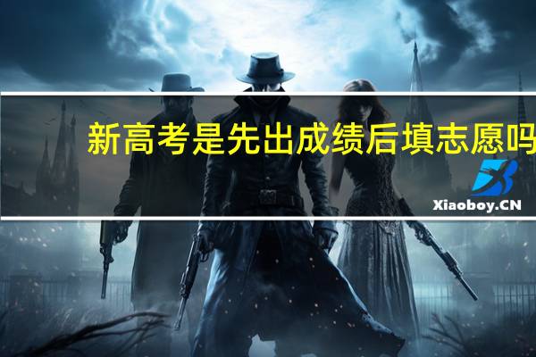 新高考是先出成绩后填志愿吗