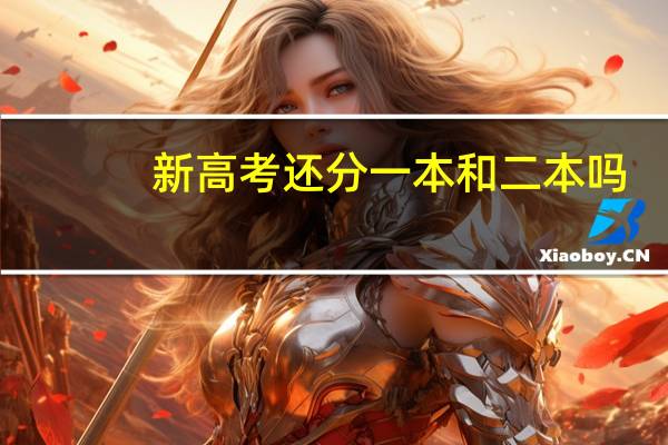 新高考还分一本和二本吗