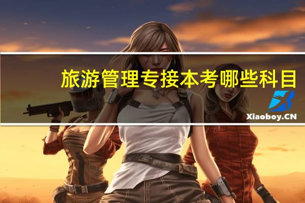 旅游管理专接本考哪些科目