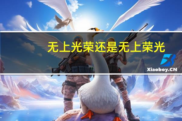 无上光荣还是无上荣光(无上光荣还是无尚光荣)