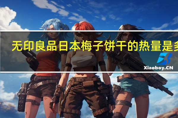 无印良品 日本梅子饼干的热量是多少