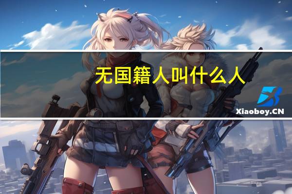 无国籍人叫什么人（无国籍人）