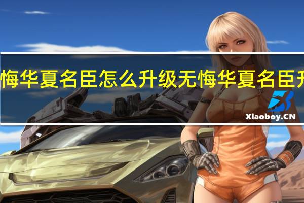 无悔华夏名臣怎么升级 无悔华夏名臣升级攻略