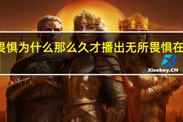 无所畏惧为什么那么久才播出 无所畏惧在哪个台播出