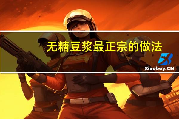无糖豆浆最正宗的做法