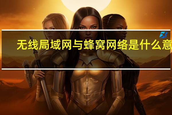 无线局域网与蜂窝网络是什么意思（无线局域网与蜂窝网络是什么意思）