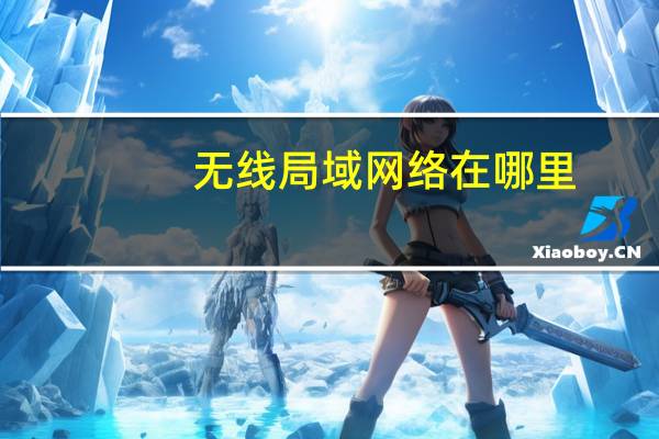 无线局域网络在哪里（无线局域网络）