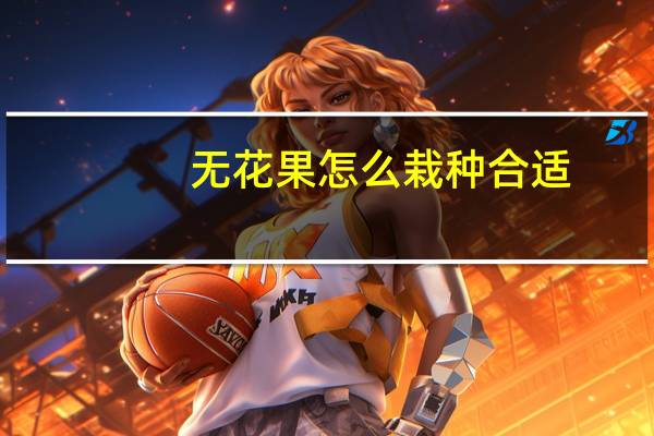 无花果怎么栽种合适