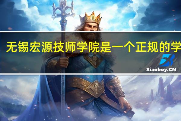 无锡宏源技师学院是一个正规的学校吗