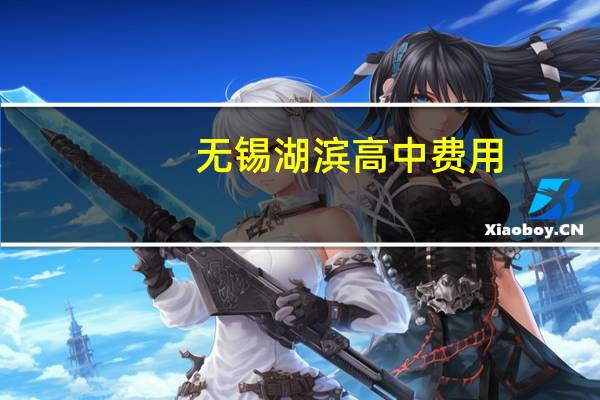 无锡湖滨高中费用