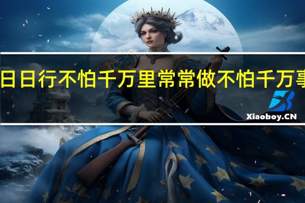 日日行不怕千万里常常做不怕千万事作文