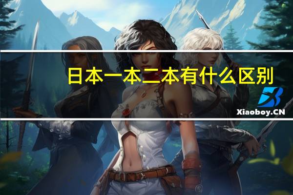 日本一本二本有什么区别