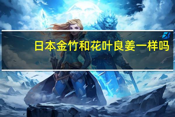 日本金竹和花叶良姜一样吗
