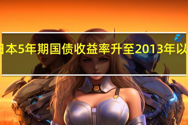日本5年期国债收益率升至2013年以来最高