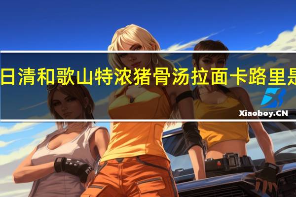 日清 和歌山特浓猪骨汤拉面卡路里是多少