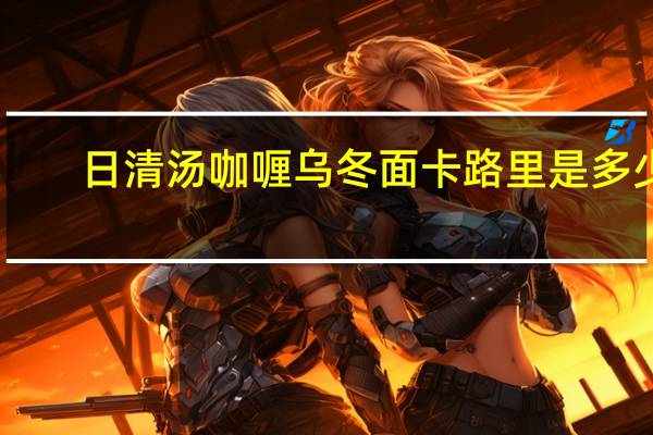 日清 汤咖喱乌冬面卡路里是多少