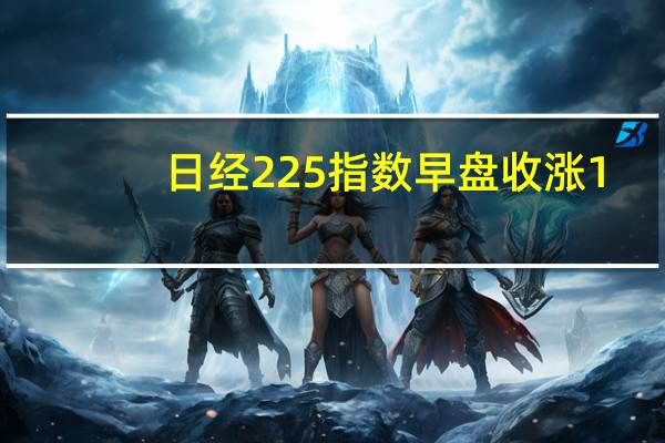 日经225指数早盘收涨1.2%报30,886.51点东证指数早盘收涨1.4%报2250.93点