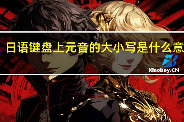 日语键盘上元音的大小写是什么意思呢