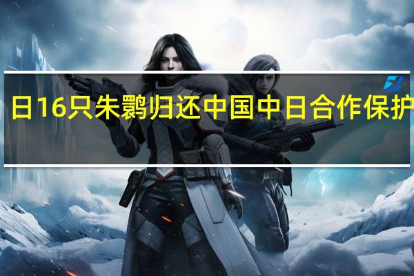 日16只朱鹮归还中国 中日合作保护成果