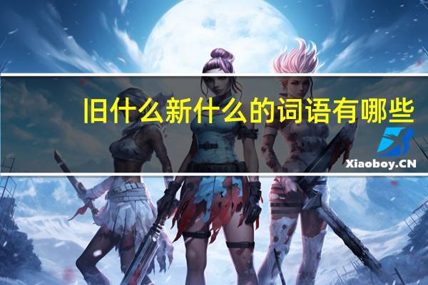 旧什么新什么的词语有哪些?