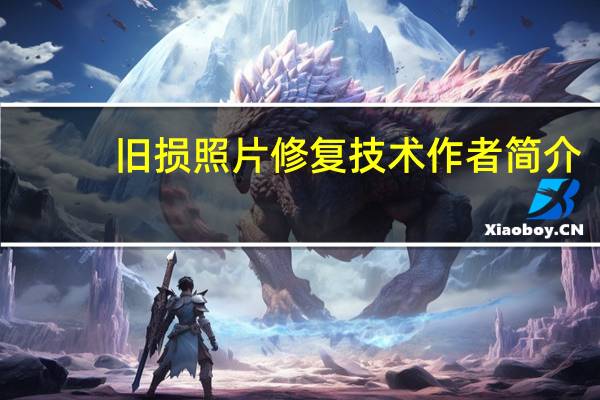旧损照片修复技术作者简介