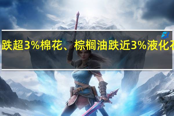 早盘收盘国内期货主力合约多数下跌菜粕跌超3%棉花、棕榈油跌近3%液化石油气（LPG）、集运指数（欧线）跌超2%涨幅方面烧碱涨超1%