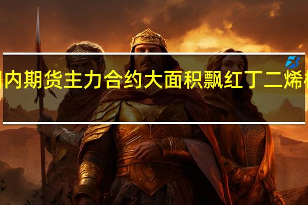 早盘收盘国内期货主力合约大面积飘红丁二烯橡胶（BR）封涨停涨幅9.97%纯碱涨超8%橡胶封涨停涨幅5.99%焦煤涨近6%20号胶（NR）涨超5%集运指数（欧线）、尿素涨超4%焦炭、玻璃涨近4%纸浆、沪铅涨近3%跌幅方面豆粕、菜粕、苹果跌近1%