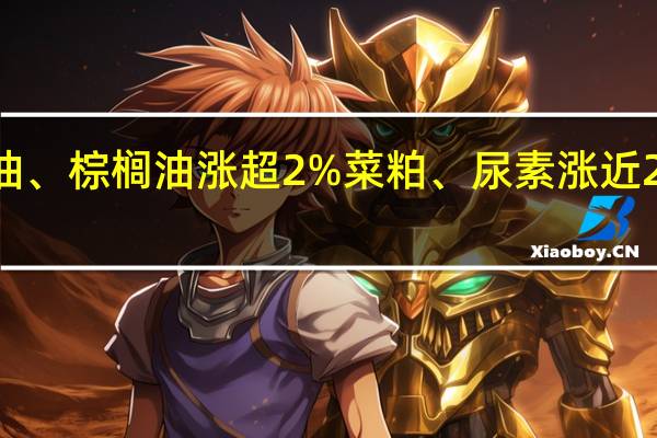早盘收盘国内期货主力合约涨跌不一豆油、棕榈油涨超2%菜粕、尿素涨近2%跌幅方面碳酸锂跌超3%纯碱、沪锡跌近2%