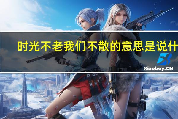 时光不老我们不散的意思是说什么