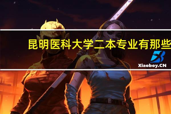 昆明医科大学二本专业有那些