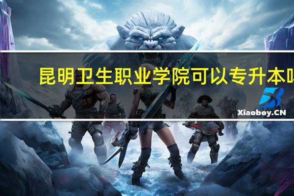 昆明卫生职业学院可以专升本吗