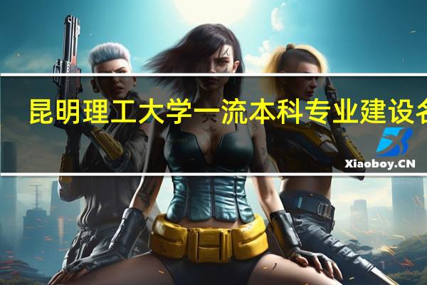 昆明理工大学一流本科专业建设名单