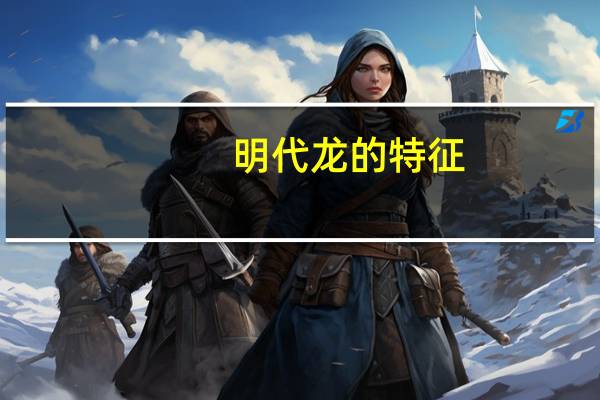 明代龙的特征