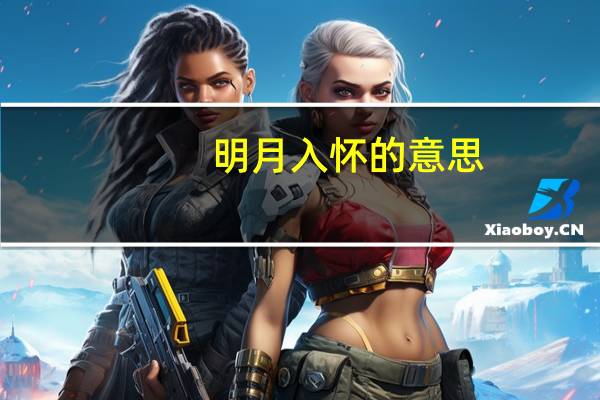 明月入怀的意思