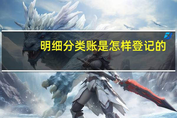 明细分类账是怎样登记的