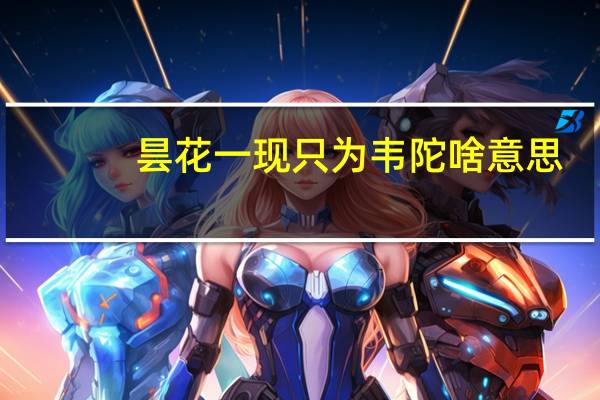 昙花一现只为韦陀啥意思（昙花一现 只为韦陀）