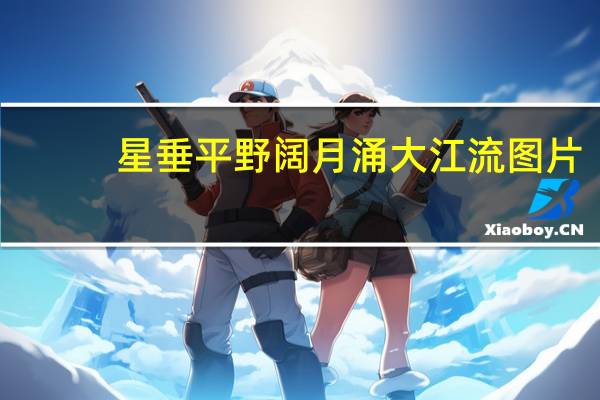 星垂平野阔月涌大江流图片（星垂平野阔月涌大江流）
