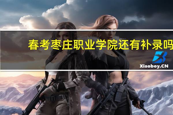 春考枣庄职业学院还有补录吗