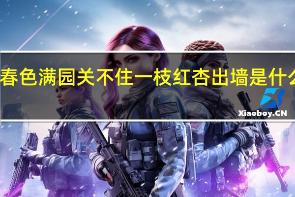 春色满园关不住一枝红杏出墙是什么意思（红杏出墙是什么意思）