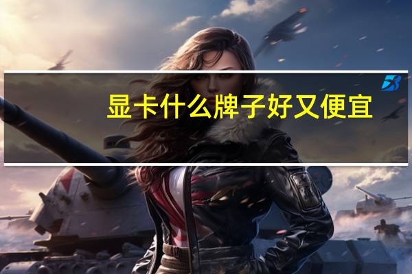 显卡什么牌子好又便宜（显卡什么牌子好）